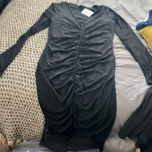 Black fitted dress